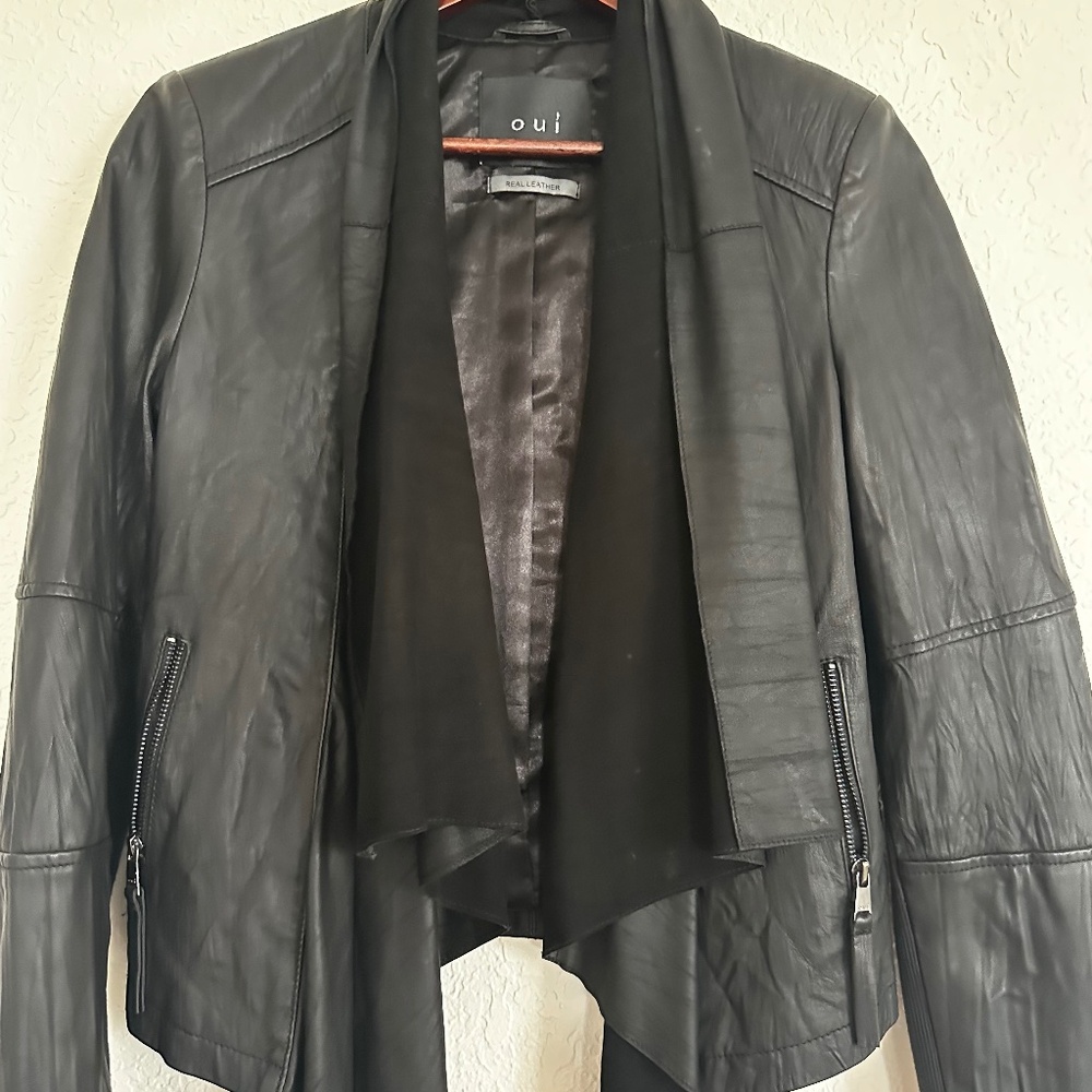Leather Bomber Jacket